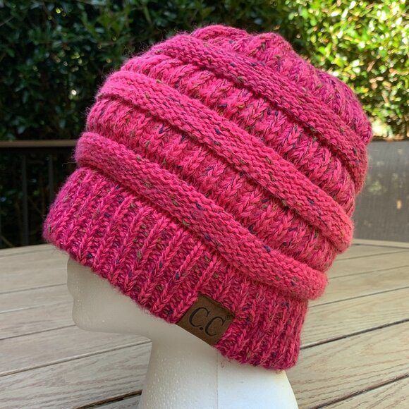 C.C Beanie Criss-Cross Knitted Hat - Picture 8 of 14